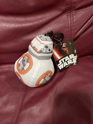 Star Wars BB-8 Droid Plush Keychain Clip Stuffed Animal Toy Clip NWT