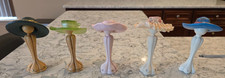New K&rsquo;s Collection Victorian Hat Figurine Lady Wearing Hats 5" Tall  Lot of 5