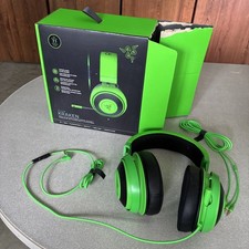 Razer Kraken 7.1 Gaming Headset Green   Multi-Platform PC/PS/Xbox   Barely Used 
