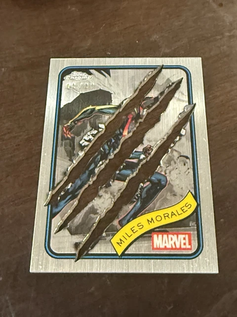 Miles Morales 2025 Topps Chrome Clawed Refractor #12/20