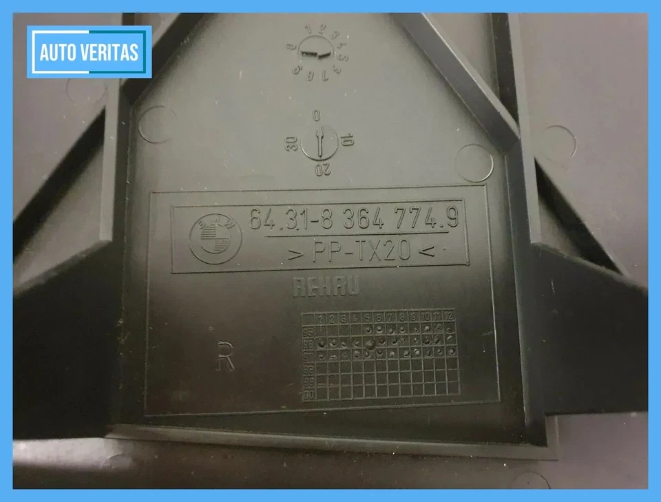 Original BMW pollen filter box cover 64.31-8364775.9 64.31-8364774.9 - Image 3 of 3