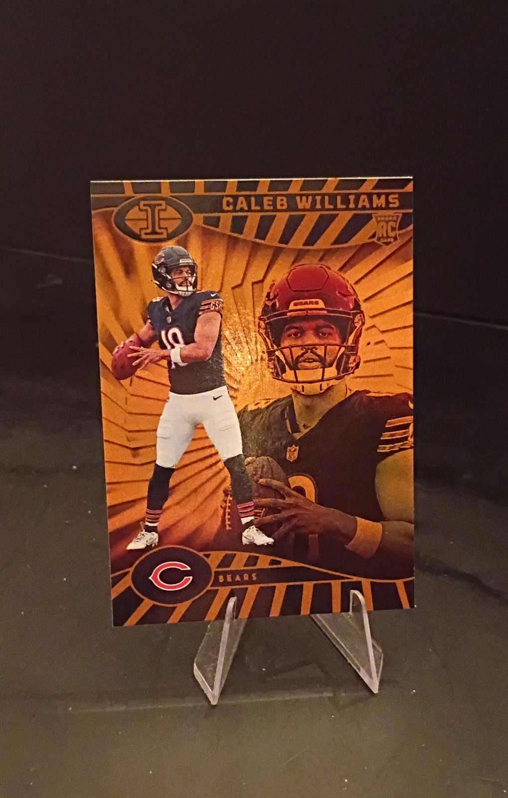2024 Panini Illusions - Caleb Williams #13 Trophy Collection Orange (RC)
