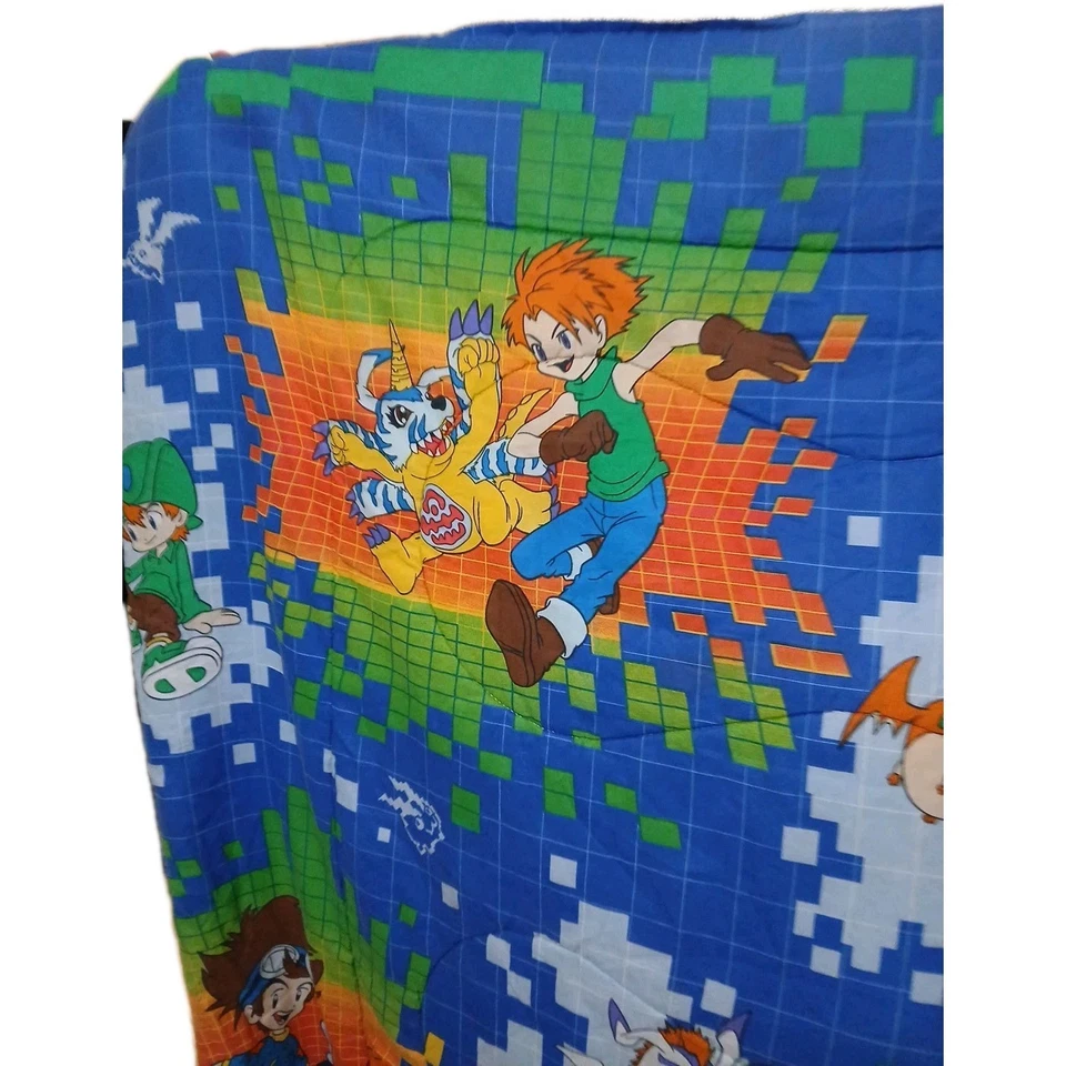 Vintage Digimon Full Size Comforter Great Condition!! Rare Normal Wash Wear - Image 4 of 4