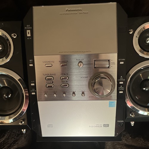 Panasonic SA-PM29 Compact Stereo System-5 CD-Cassette-No Remote-TestedWorks AMFM - Picture 5 of 18
