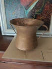 ANTIQUE ABRUZZO COPPER BASIN early 900s original with handles 30 cm x 30 cm