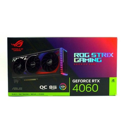 Asus GeForce RTX 4060 ROG Strix OC 8GB GDDR6 Graphics Card ROG-STRIX-RTX4060-08G