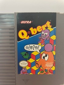 Q Bert (Nintendo NES) Authentic Cleaned Tested Working