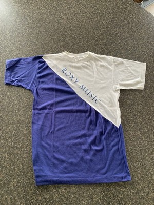 Roxy Music The High Road Graphic Tee White Blue Vintage Jersey T-Shirt M
