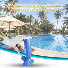 Portable Swimming Pool Spa Suction Vacuum Head Cleaner Cleaning Kit Accessories