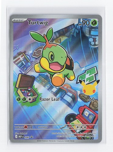 Turtwig 040 Holo Promo ME: Mega Evolution Promo Pokemon Near Mint
