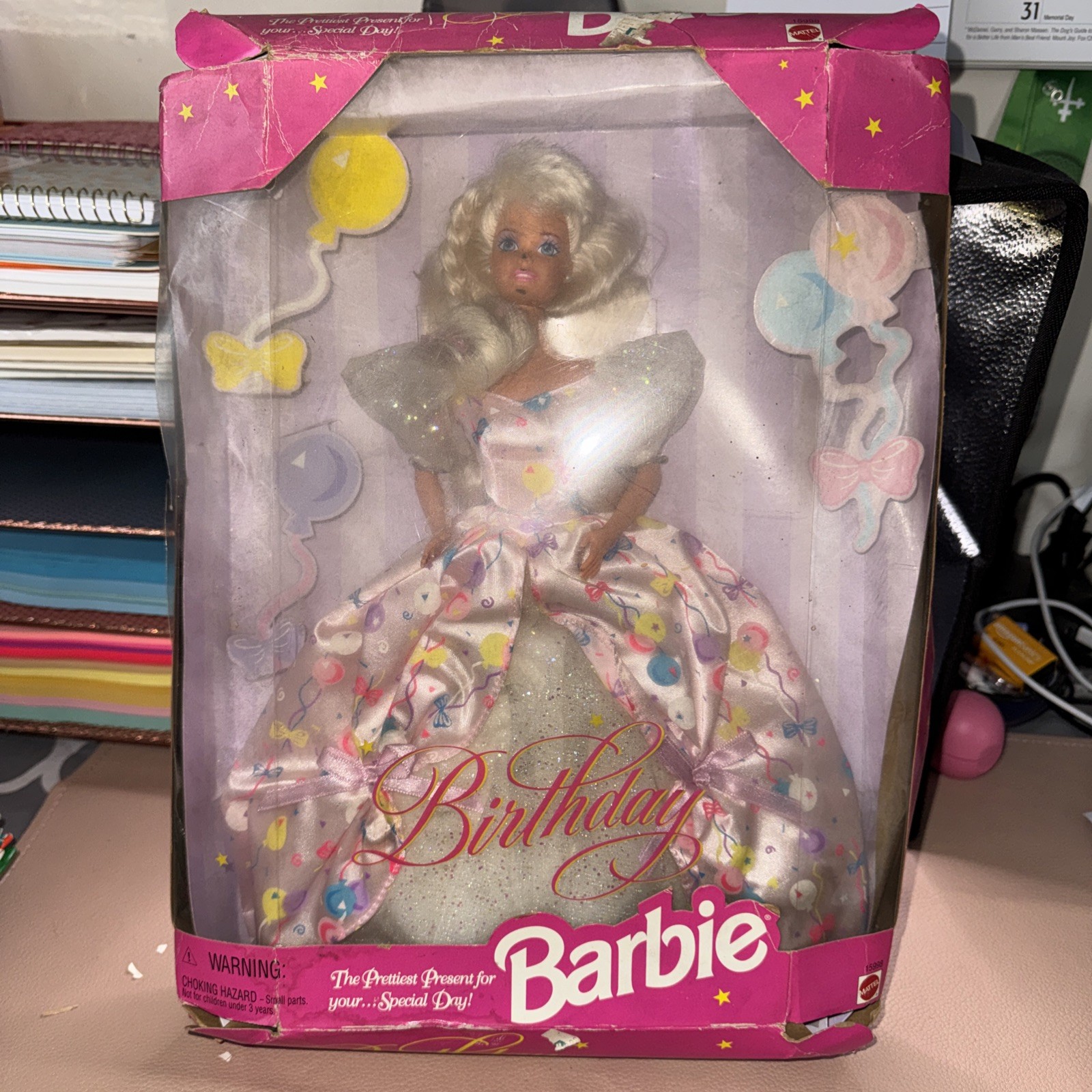 1996 Birthday Barbie #15998 New In Box