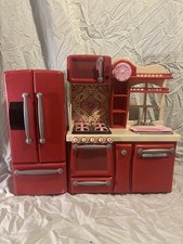Our Generation Kitchen  Fridge for 18in Doll Play Set W/ Accessories
