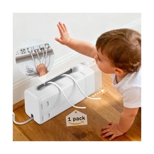 Improved Power Strip Cover Box 1 Pack Outlet Covers Baby Proofing... Fa