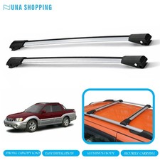 Subaru Baja 2002-2006 For Roof Rack Cross Bars Silver Raised Rails Top Luggage