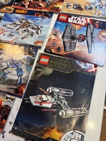 Lego Star Wars Lot of  Instructions Vintage. 75249, 75053, 75082, Rebels No Lego