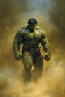Hulk  Sketch Original Art card w/Signature #009