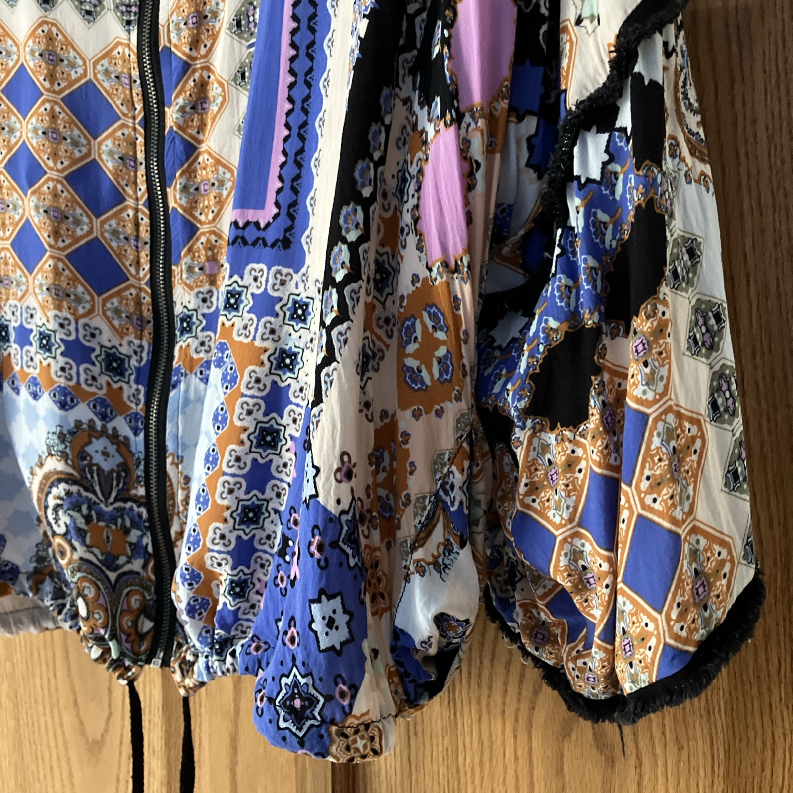 Democracy Patchwork BOHO Jacket Women's Sz 2XL 3/… - image 6