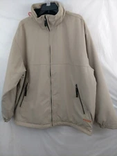 WEATHERPROOF Men's Lined Hooded Taupe Jacket   Size L/G   Never Worn