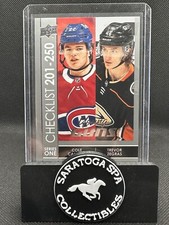 2021-22 Upper Deck Young Guns Checklist (Cole Caufield / Trevor Zegras) #250