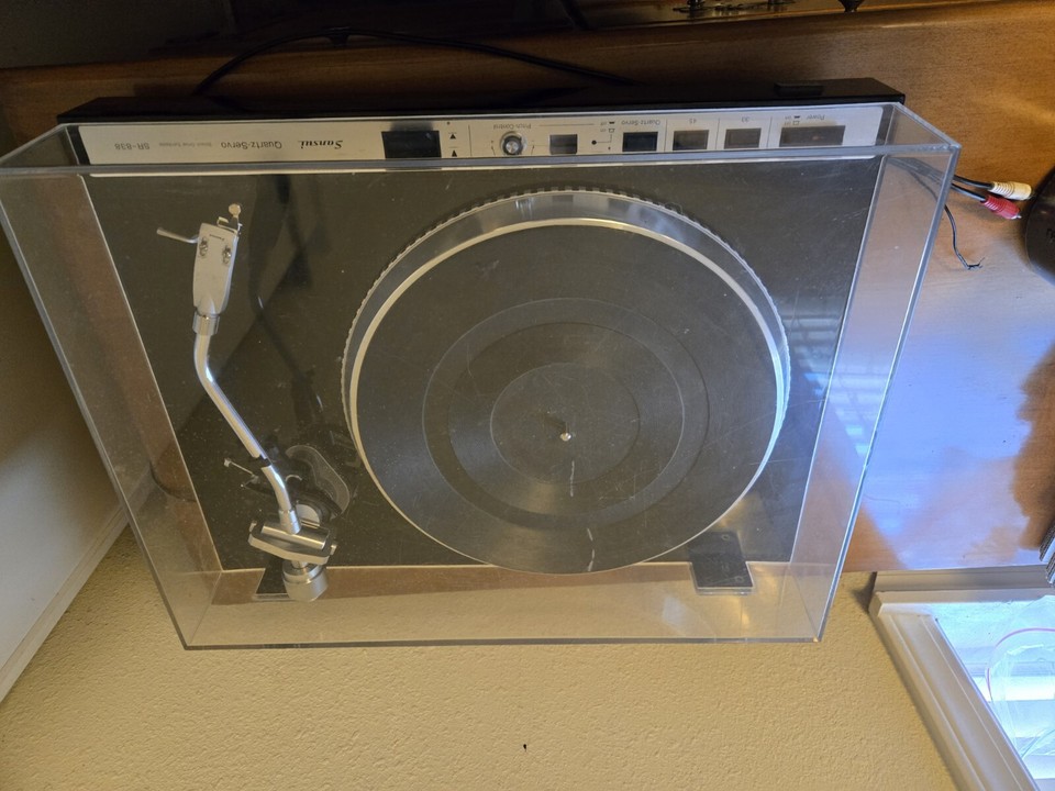 Vintage SANSUI SR838 QUARTZSERVO DIRECT DRIVR TURNTABLE eBay