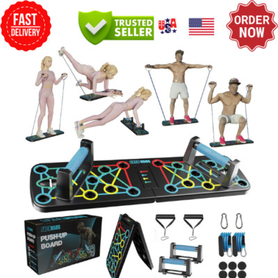 28 in 1 Push Up Rack Board System Fitness Workout Train Home Gym Exercise Stands