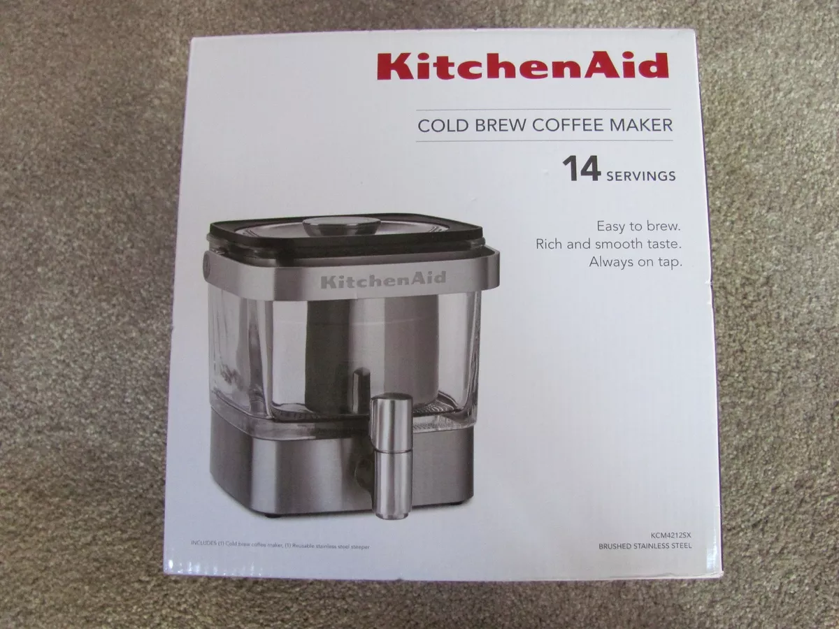 KitchenAid KCM4212SX Cold Brew Coffee Maker, Brushed Stainless Steel