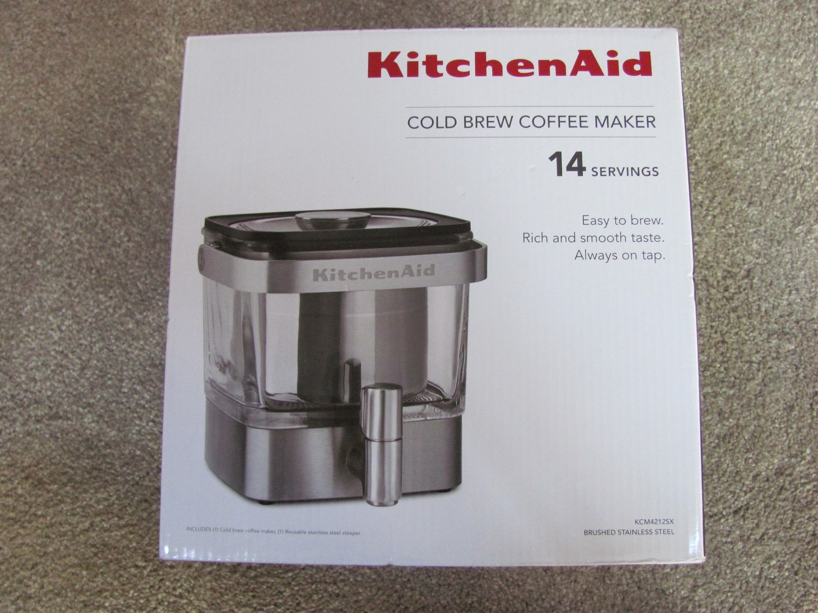 KitchenAid KCM4212SX Cold Brew Coffee Maker Brushed Stainless Steel 14