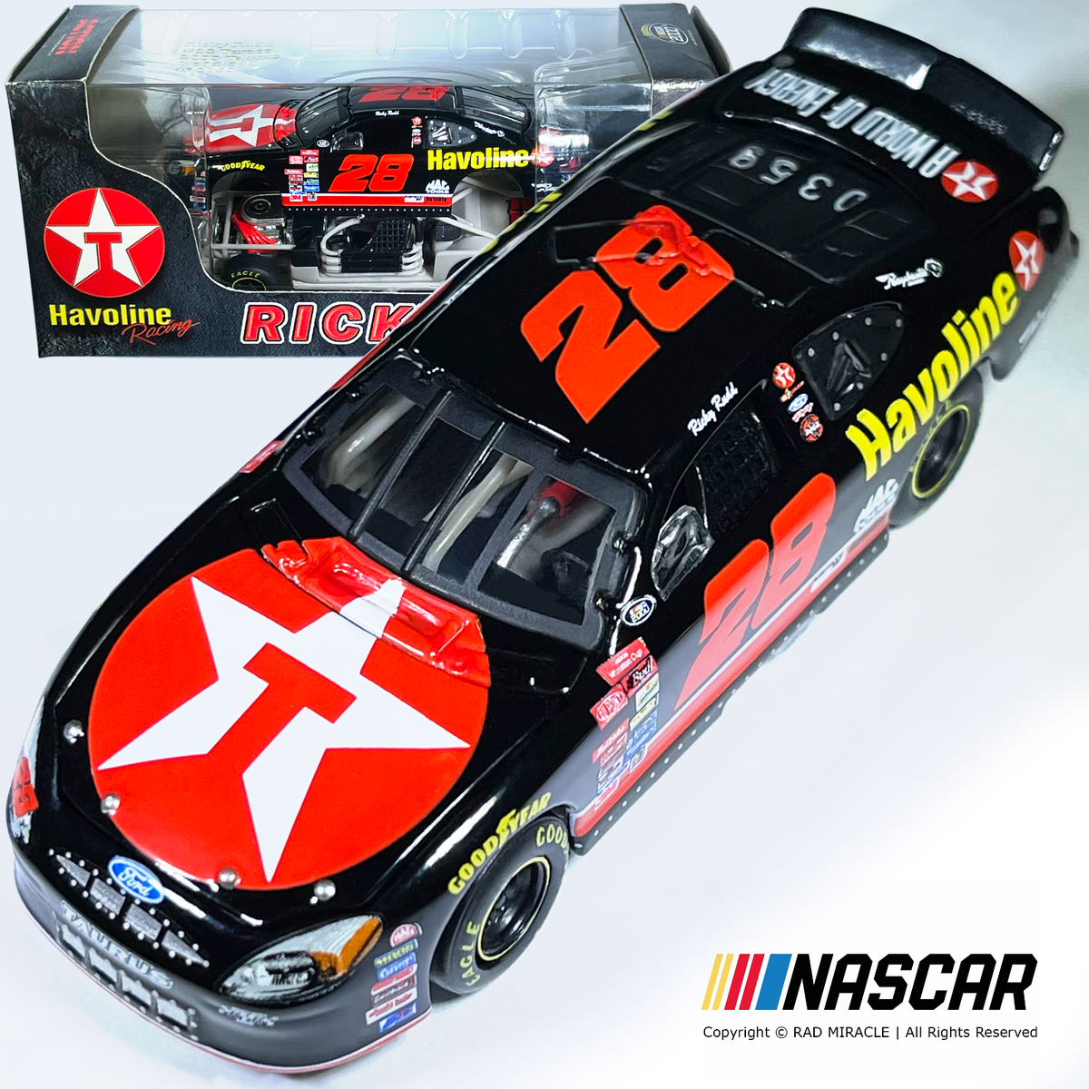 PREMIUM CAR! NASCAR 2000 1:64 TEXACO 28 FORD TAURUS RICKY RUDD | eBay