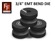 TR60 Tube Roller Dies, 3/4" EMT Tube (0.922" OD) for TR-60 Bender, Full Set
