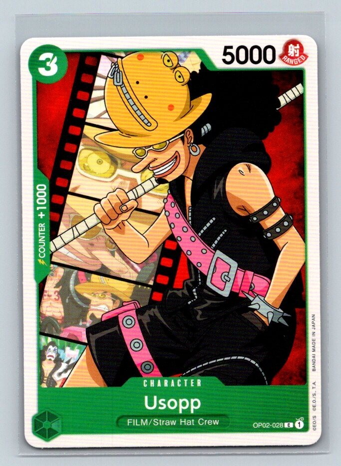 Usopp OP02-028 C One Piece Paramount War Trading Card