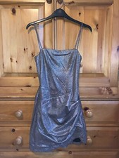 House of CB ‘Socorro’ Sparkly Drape Dress XS 6 RRP £99