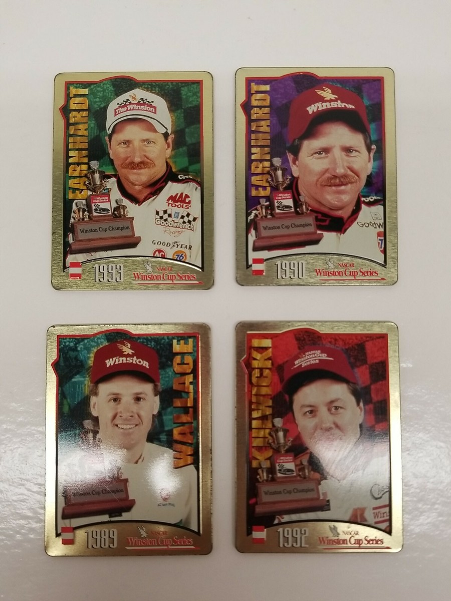 WINSTON CUP CHAMPIONS Metallic Impressions Metal Cards 1995 | eBay