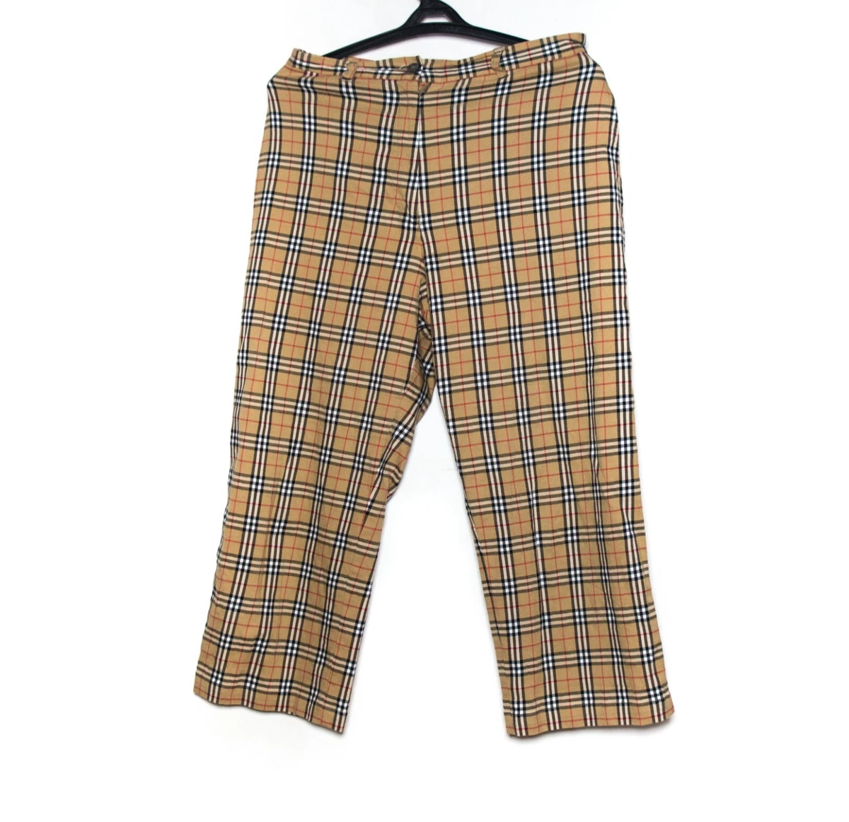 Burberry Women Nova Check Trousers Pants Us8 Uk12