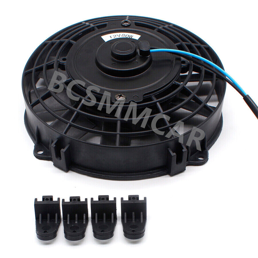 8in Car Slim Fan Push Pull Electric Radiator Cooling 12V Mount Auto ...