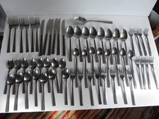 Rogers Co Stanley Roberts Floral Motif Danish Mode Stainless Korea Flatware 59