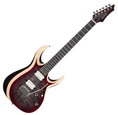 Cort X700 Duality II Lava Burst Flamed Maple Top Fishman Fluence Stainless...