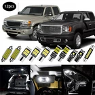 White LED Interior Lights Package kit for 1999 - 2013 GMC Sierra 1500 2500 3500