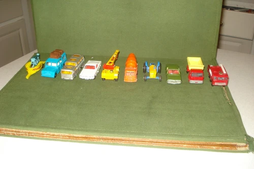10- VINTAGE 1960's MATCHBOX CARS - NICE SHAPE