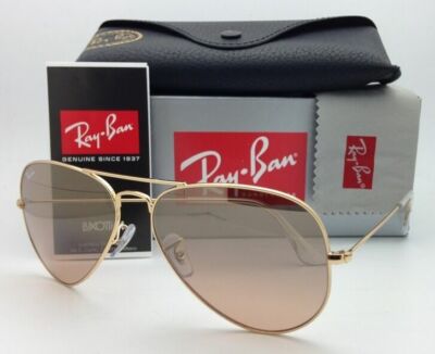 Ray-Ban sunglasses 001/3e size 62mm unisex ITALY RAY-BAN Gold Aviator SUNGLASSES RB 3025 001/3E 62mm  main image 2