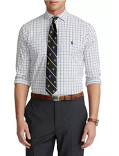 Polo Ralph Lauren Men's Classic Fit Tattersall Performance Shirt SIZE S
