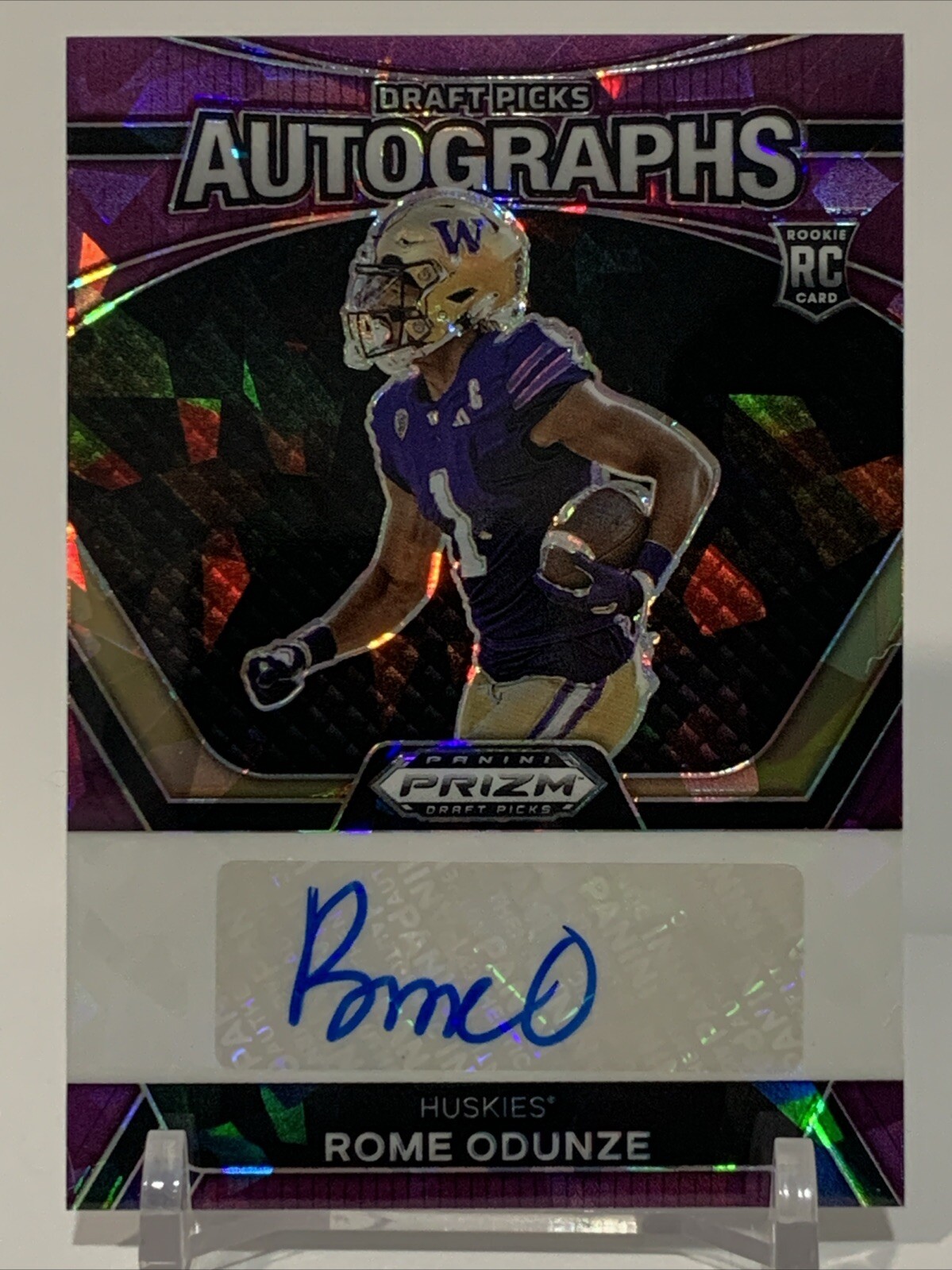 2024 Prizm Draft Picks - Purple Ice AUTO - Rome Odunze 72/99