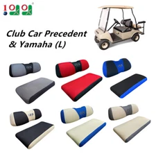 10L0L Golf Cart Seat Cover Set for Club Car Precedent Yamaha,Washable Breathable
