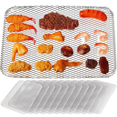 Mifoci 30 Pcs Disposable Grill Topper Non Stick BBQ Grill Grates 12x16 Inch G...