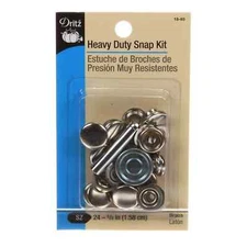 Heavy-Duty Snaps 5/8" 7/Pkg NICKEL PLATED BRASS