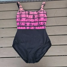 TYR Durafast Bondi Beach Scoop Neck Control Fit 1 Piece Swimsuit Sz 8 New Sample