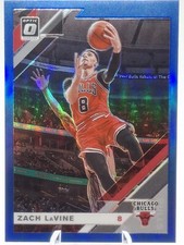 2019-20 Panini Donruss Optic Zach LaVine #64 Blue Prizm /59