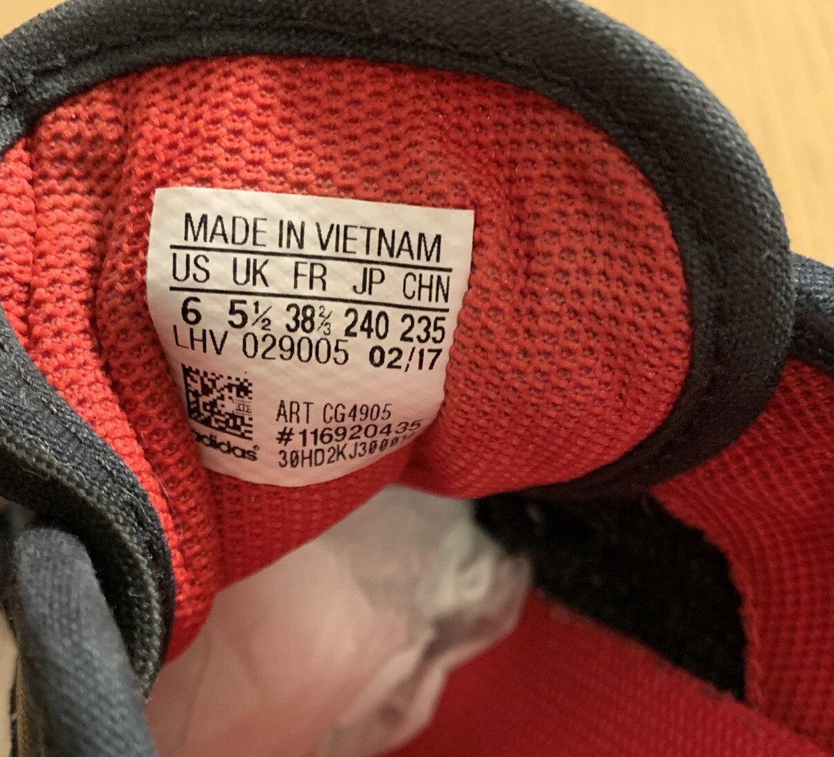 Adidas Daewon Black Leather Red/Blue Soles Skate Shoes US EU 38