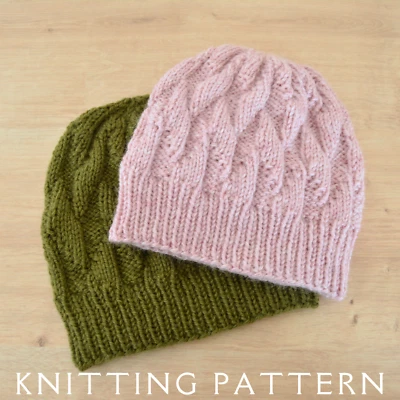THE WOOLLY DESIGN CO The Severn Beanie Hat Knitting Pattern Printed Pattern To Knit Yourself