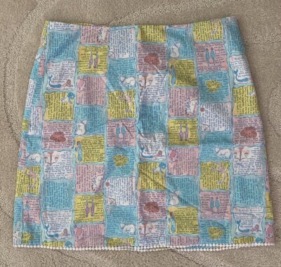 Lilly Pulitzer Skirt Blue Zodiac Horoscope Written In The Stars Size 4 Light