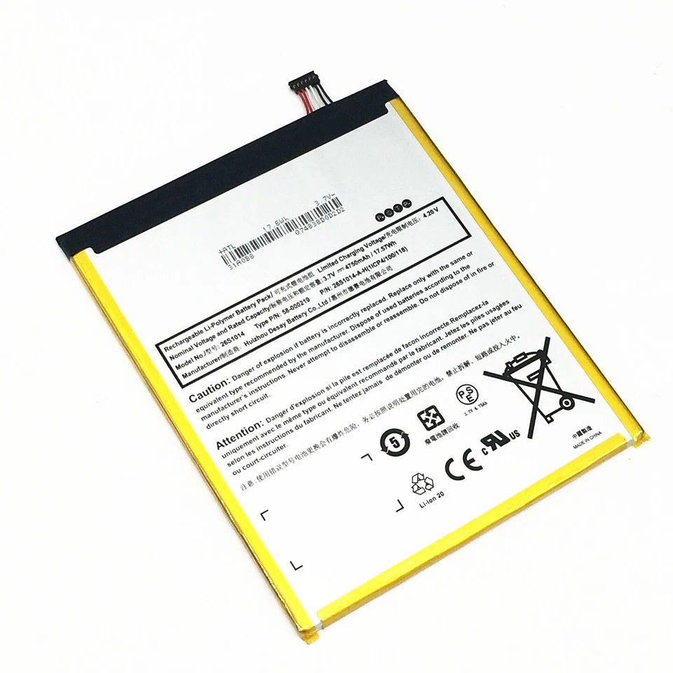 Genuine OEM Battery For Amazon Fire HD 8 7th/8th/10th Gen SX0340T SX034QT L5S83A - Image 3 of 3